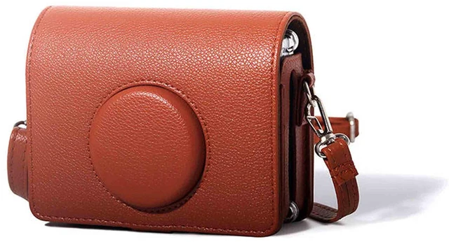 Alt view image 4 of 4 - FUJIFILM INSTAX MINI EVO Hybrid Instant Camera (Brown) with 32GB Ultra UHS-I microSDHC Card and Case