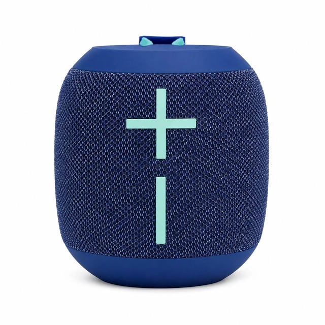 Alt view image 2 of 7 - Ultimate Ears WONDERBOOM 4 Portable Bluetooth Speaker - Blue with Sony WI-C100 Wireless In-Ear Headphones