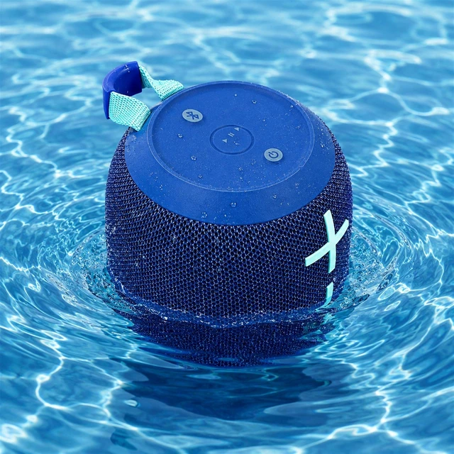Alt view image 5 of 7 - Ultimate Ears WONDERBOOM 4 Portable Bluetooth Speaker - Blue with Sony WI-C100 Wireless In-Ear Headphones