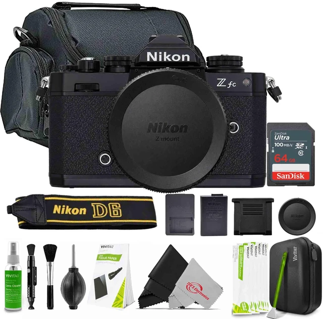 Main image of Nikon Z fc Mirrorless Camera Body - Black Accessory Bundle