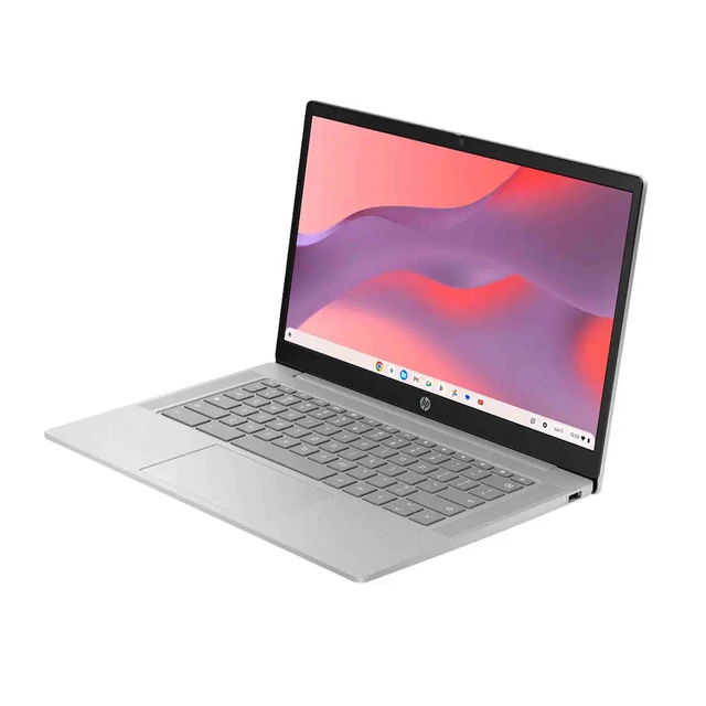 Alt view image 5 of 7 - HP 14" Chromebook HD Laptop - MediaTek Kompanio 540 - 4GB Memory, 64GB eMMC (Modern Gray)
