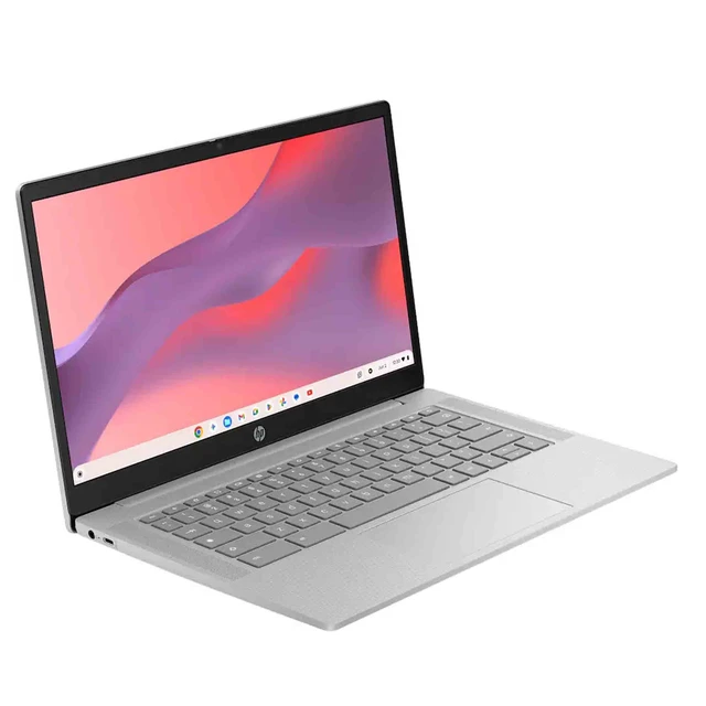 Alt view image 6 of 7 - HP 14" Chromebook HD Laptop - MediaTek Kompanio 540 - 4GB Memory, 64GB eMMC (Modern Gray)