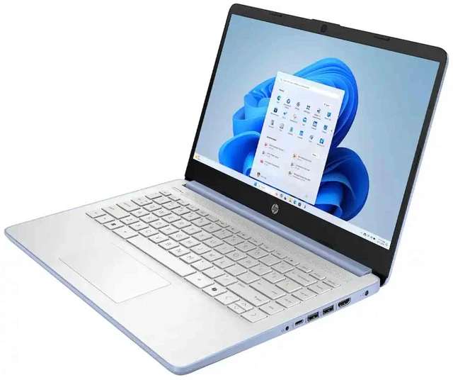 Alt view image 5 of 7 - HP 14" Laptop - Intel N150 Processor - 4GB Memory, 128GB Storage (Sky Blue) 14-dq6102dx