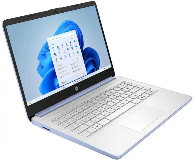 Alt view image 6 of 7 - HP 14" Laptop - Intel N150 Processor - 4GB Memory, 128GB Storage (Sky Blue) 14-dq6102dx