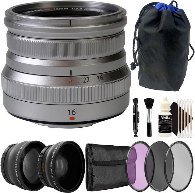 FUJIFILM XF 16mm f/2.8 R WR Wide-Angle Prime Lens (Silver) All