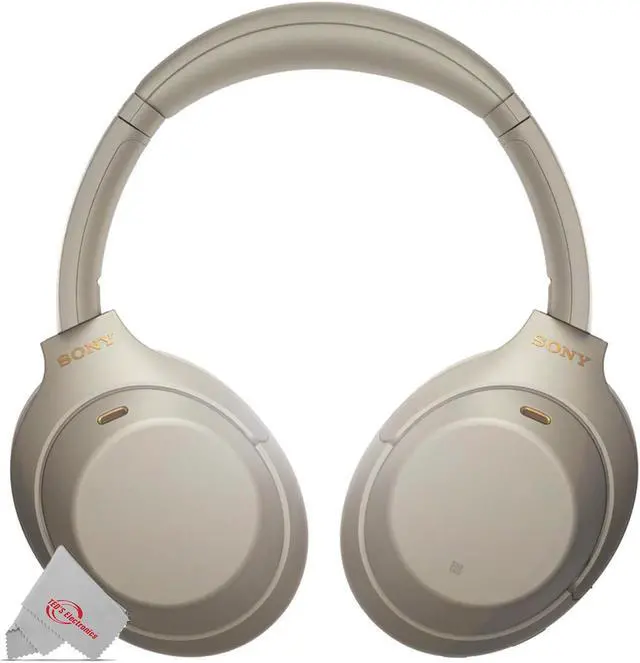 Alt view image 2 of 8 - Sony - WH-1000XM4 Wireless Noise-Cancelling Over-the-Ear Headphones - Silver (WH1000XM4/S)