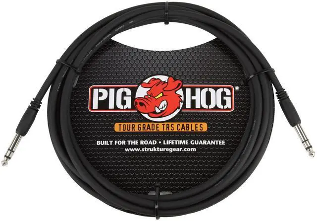 Alt view image 3 of 3 - PigHog Cables 10ft 1/4" TRS - 1/4" TRS Cable - 5 Units