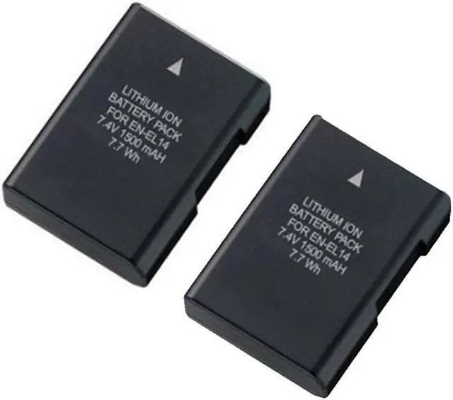 Alt view image 2 of 3 - Vivitar EN-EL14 Replacement Rechargeable Li-ion Battery f/ Nikon D3100 D3200 D5100 D5300
