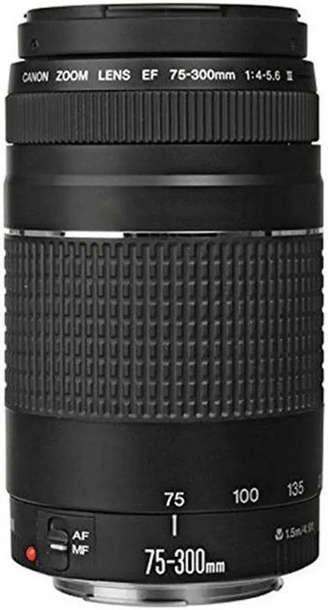 Alt view image 2 of 6 - Canon EF 75-300mm f/4.0-5.6 III Lens for Canon Rebel T1i,T2i,T3,T3i +Accessories