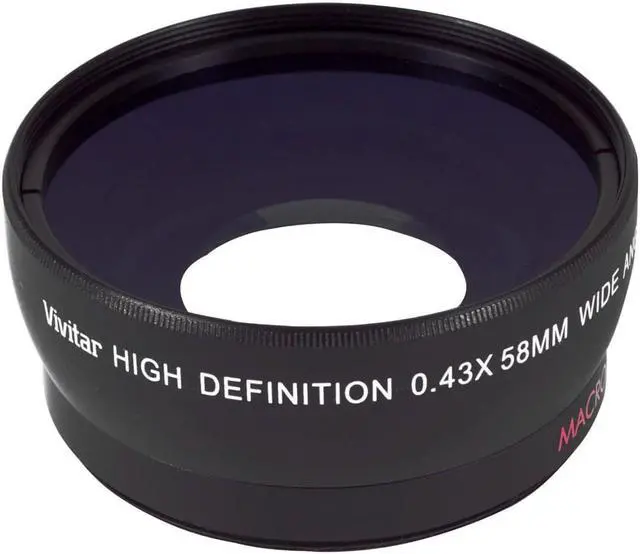 Alt view image 3 of 14 - Vivitar 58mm 0.43X WideAngle Lens with 2.2X Telephoto Lens + Top Accessory Kit