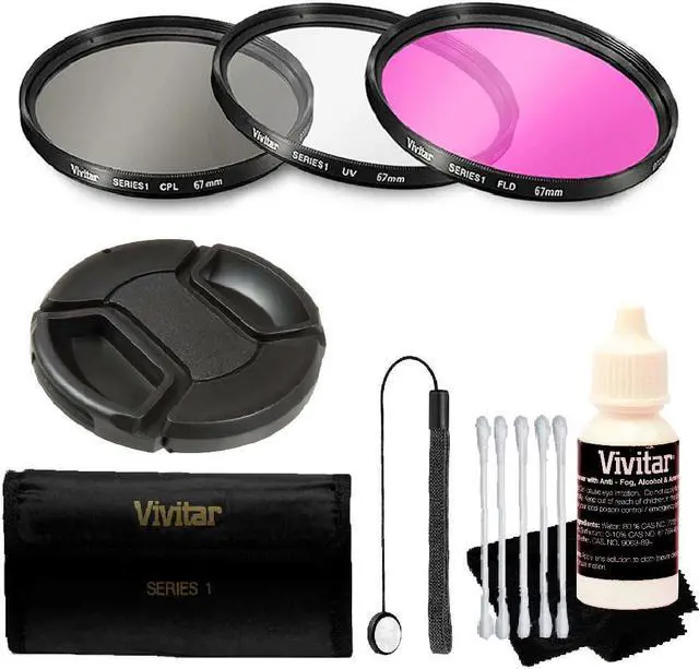 Main image of Vivitar 67mm Professional Digital Filter Kit plus Accessories for 67mm Lenses