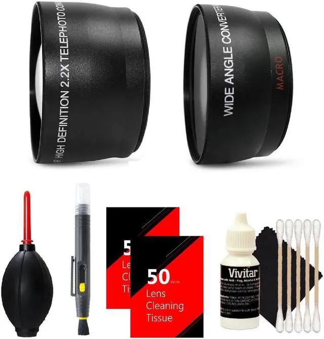 Main image of Vivitar 58mm 0.43X WideAngle Lens with 2.2X Telephoto Lens + Top Accessory Kit