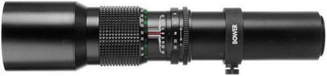 Alt view image 2 of 7 - Bower 500mm / 1000mm f/8 Telephoto Lens for Canon EOS Rebel T1i T2i T3 T3i + 2X Converter + Accessory Kit