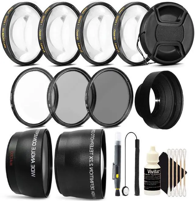 Main image of Vivitar Bundle for Wide Angle and Telephoto Photography For Canon T5 T6 T5i T6i 70D 80D