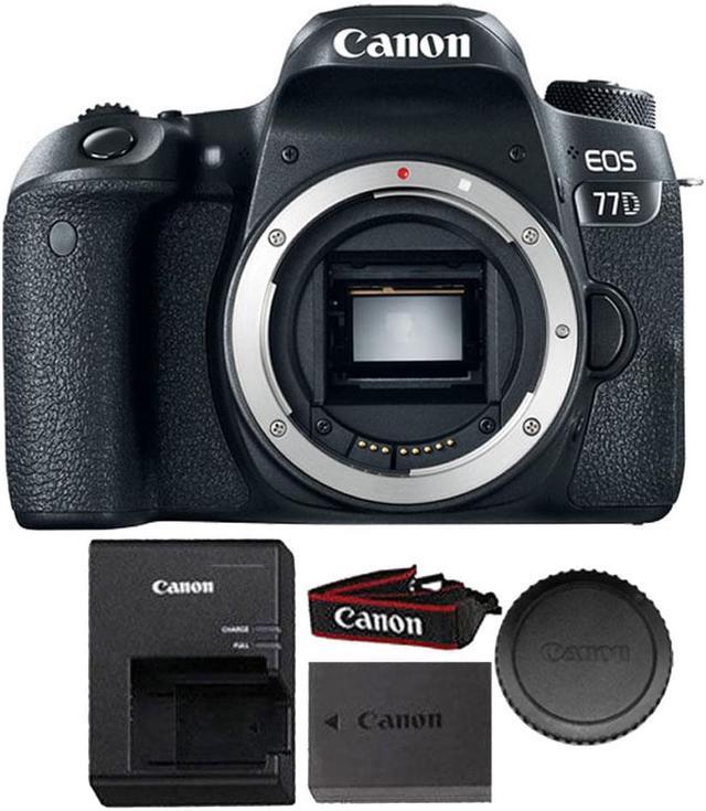 Alt view image 10 of 20 - Canon EOS 77D 24.2 MP CMOS (APS-C) Digital SLR Camera with Wi-Fi & Bluetooth (Body)