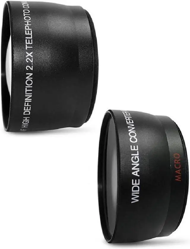 Alt view image 2 of 7 - Bower 58mm Telephoto & Wide Angle Lens with Accessory Kit for CANON EOS 1200D 700D 77D Rebel T6i T6 T6s T5i T5 T4i T3i