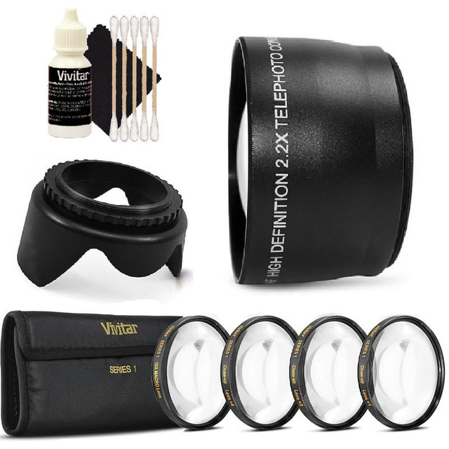thumbnail image 2 of Vivitar 52mm Lens Kit: Wide Angle Macro & Telephoto Zoom + 16GB For Nikon DSLRs 2 of 3