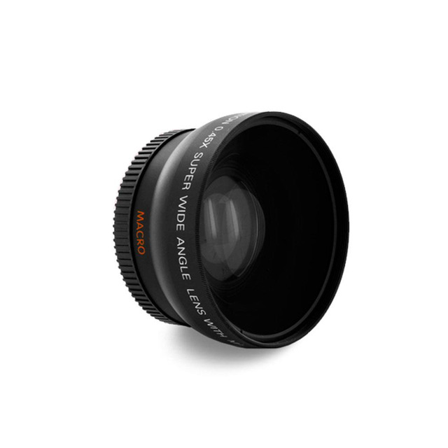 DSLRKIT 52mm 0.45x Wide Angle & Macro Conversion Lens – Screw-On For DSLR/Camcorder