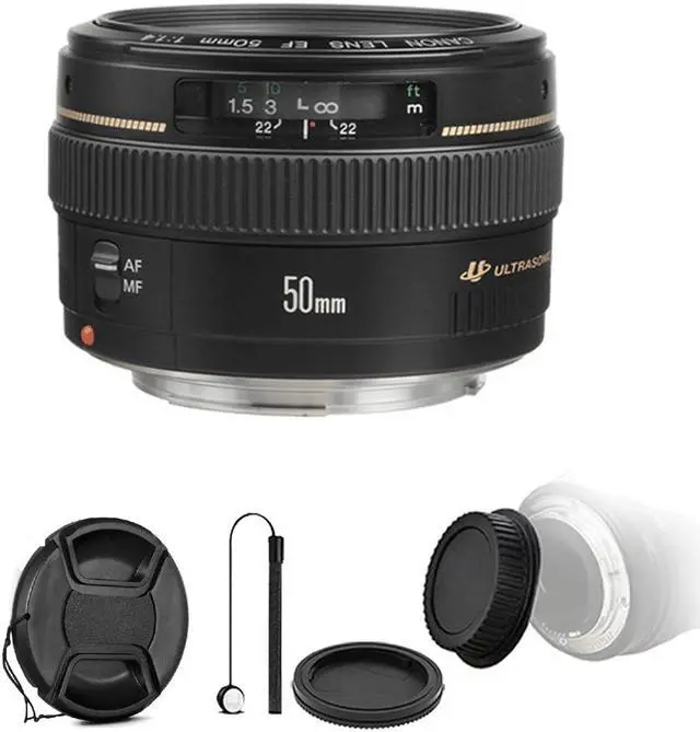Main image of Canon EF 50mm f/1.4 USM Lens  with Rear & Front Lens Cap & Holder for Canon EOS 550D 500D 450D 400D