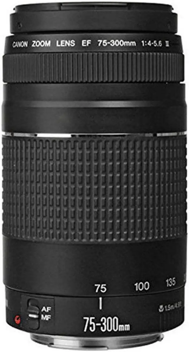 Alt view image 2 of 7 - Canon Zoom Telephoto 75-300mm f/4.0-5.6 III Lens for T3 T3i T5 T5I  60D 70D  Kit