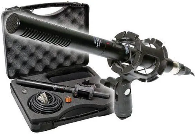 Alt view image 2 of 7 - Vidpro External Microphone For Panasonic AG-HPX250 Camcorder Vidpro XM-55 13-Piece Professional Video & Broadcast Unidirectional Condenser Microphone Kit