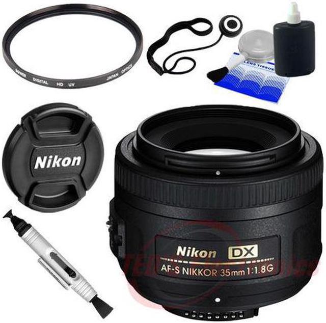 Nikon AF-S DX NIKKOR 35mm f/1.8G Lens for Nikon DSLR+ UV + Lenscap