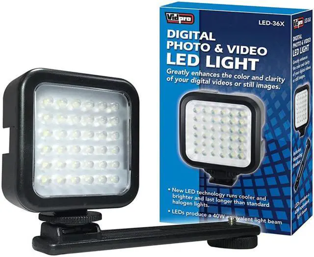 Alt view image 2 of 7 - Vidpro LED-36X Digital Photo and Video LED Light Kit