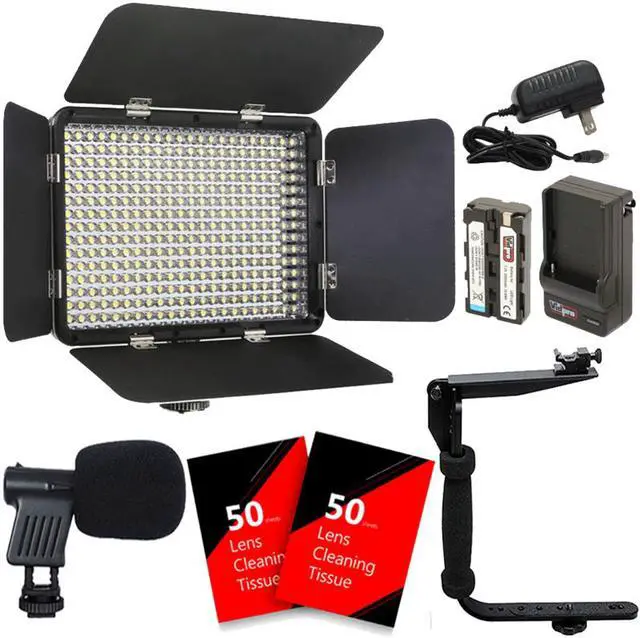 Main image of Vidpro LED-330X Varicolor Studio Video Lighting Kit w/ Barn Doors and Bundle Kit