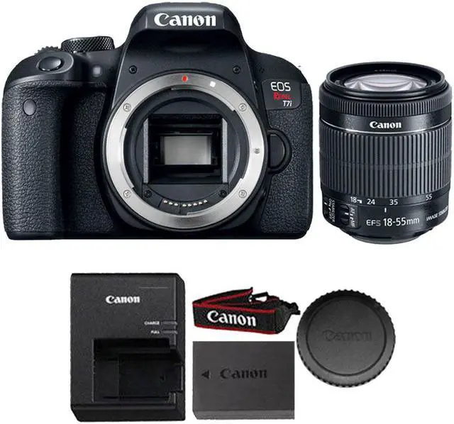 Alt view image 5 of 20 - Canon EOS Rebel T7i Digital SLR Camera with EF-S 18-55mm IS STM Lens