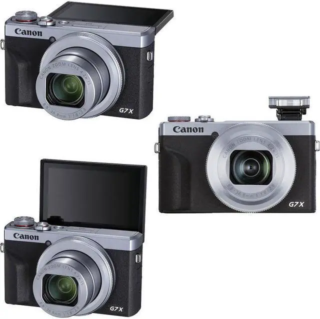 Alt view image 2 of 7 - Canon PowerShot G7 X Mark III Wi-Fi Digital Camera Silver + 64GB Top Accessory Kit