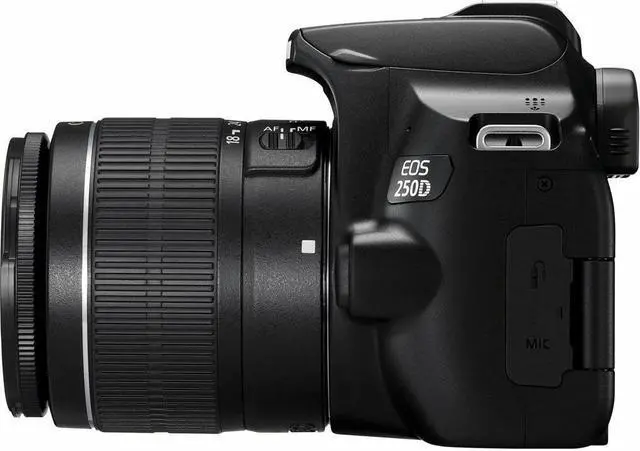 Alt view image 4 of 12 - Canon EOS 250D / SL3 with EF-S 18-55mm f/3.5-5.6 III Lens (Black)