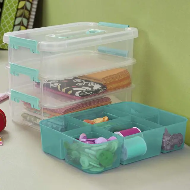 Alt view image 4 of 5 - 14138606 Stack & Carry 3-Layer Handle Box With Tray - Quantity 1