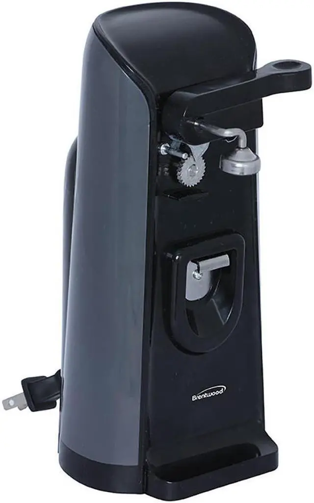 Alt view image 6 of 17 - Brentwood J-30B Tall Electric Can Opener with Knife Sharpener & Bottle Opener, Black