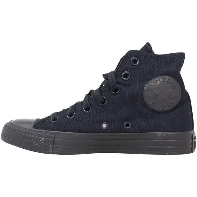Alt view image 17 of 19 - Converse Chuck Taylor All Star HI Men US 9 Black Sneakers