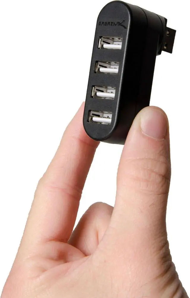 Alt view image 14 of 20 - Sabrent 4-Port USB 2.0 Hub [90°/180° Degree Rotatable] (HB-UMN4)
