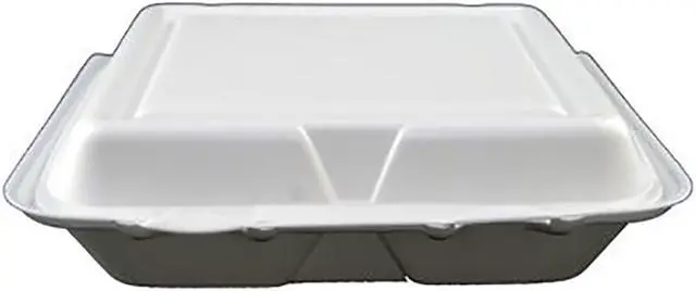 Alt view image 2 of 6 - Small Single Compartment Foam Tray Hinged 8"x7.5"x2.25" 80HT1 200CS