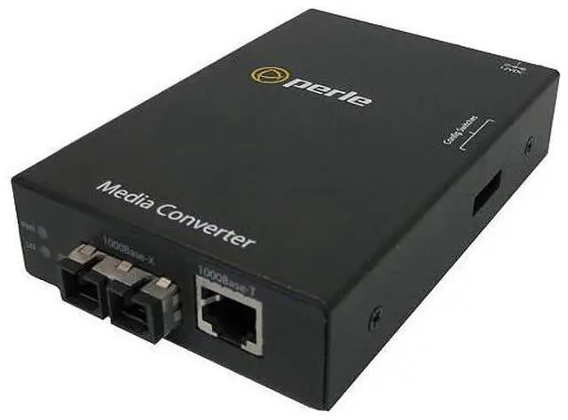 Alt view image 2 of 2 - Perle S-1000-M2SC05 Gigabit Ethernet Stand-Alone Media Converter