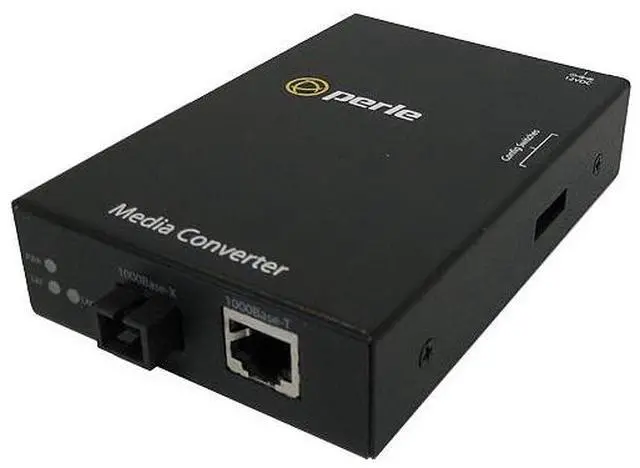 Alt view image 2 of 2 - Perle S-1000-S1SC10D Gigabit Ethernet Stand-Alone Media Converter