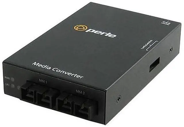 Alt view image 3 of 3 - Perle S-1000MM-M2SC2 - Gigabit Ethernet Fiber to Fiber Stand-Alone Media Converter