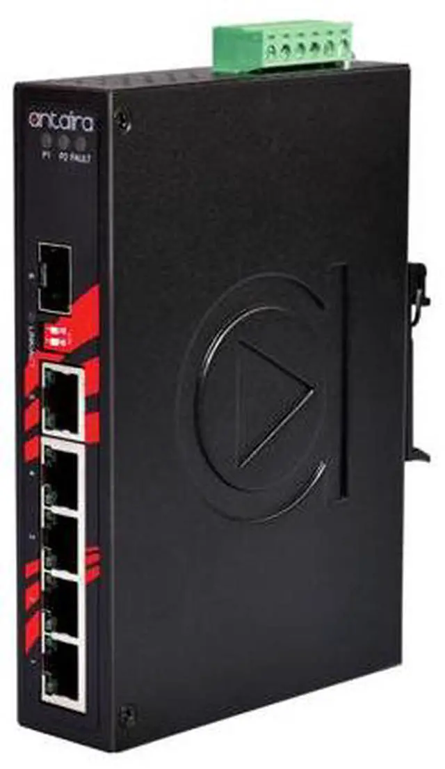 Main image of Antaira LNX-0601G-SFP - 6-Port Industrial Unmanaged Ethernet Switch, w/5*10/100/1000Tx + 1*100/1000 SFP Slot