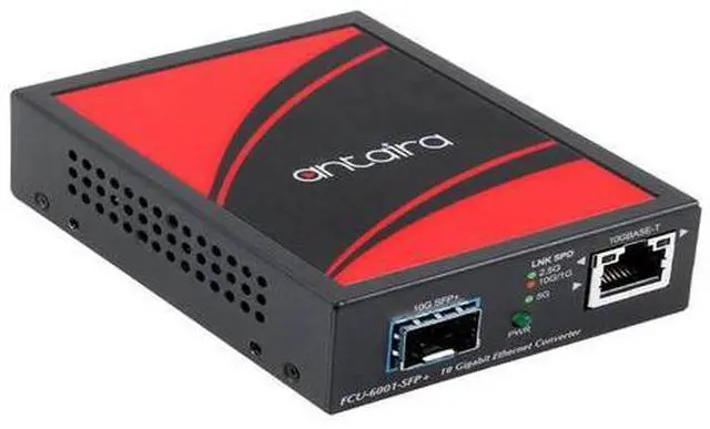 Main image of Antaira FCU-6001-SFP+ - 10G/5G/2.5G/1G Copper to 10GBASE-X SFP+ Media Converter