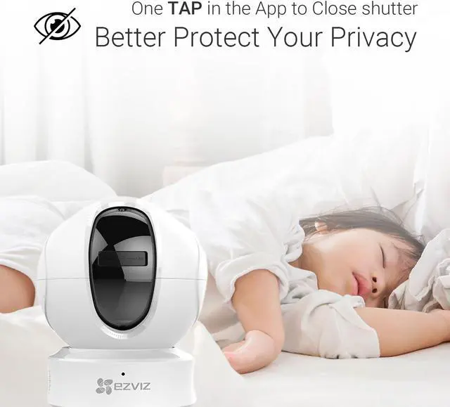 Alt view image 8 of 20 - EZVIZ C6CN 1080p - Indoor Pan/Tilt WIFI Security Camera, 360 Degree Full Room Coverage, Auto Motion Tracking