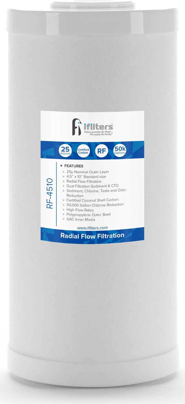 Alt view image 2 of 2 - iFilters RF-4510 Dual Purpose Radial Flow Cartridge 4.5" x 10"