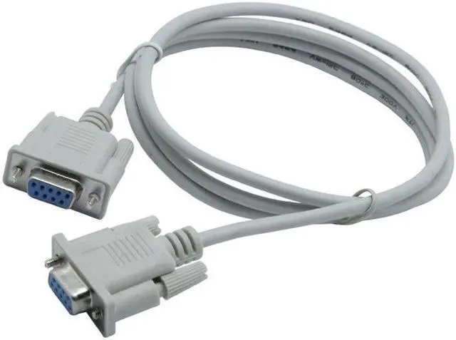 Alt view image 5 of 6 - DB9F to DB9F 9 Pin Female to Female DB9 Connector Serial Null Modem Cable RS232 to RS-232 Extension Cable 9Pin Adapter Cable