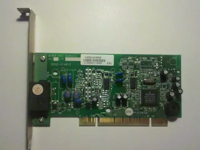 Main image of BROADCOM BCM94212/U 56K INT MODEM PCI, 3000-014810, V1456VQH89D, TW-09R460