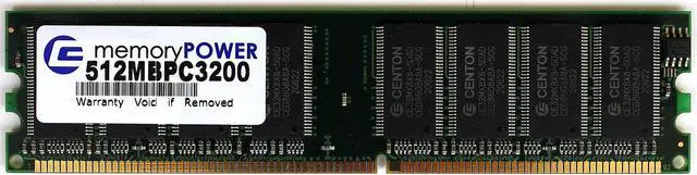 Main image of MEMORY CENTON CE32MX8X8-5DAD 512MB PC3200, D68001H