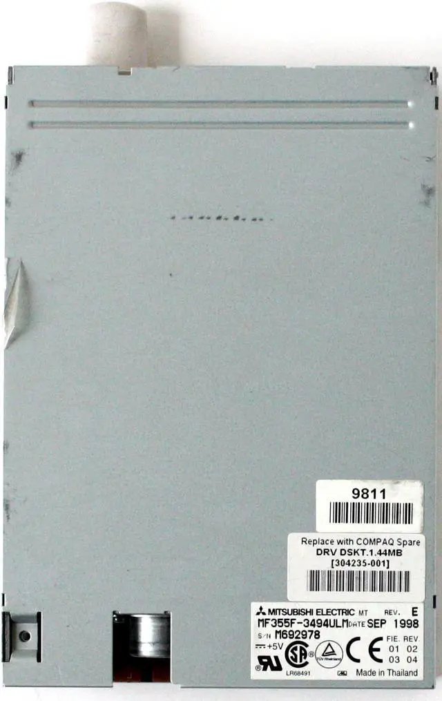 Main image of FLOPPY DRIVE 3.5 1.44MB MF355F-3494ULM REV.E SEP1998, 304235-001
