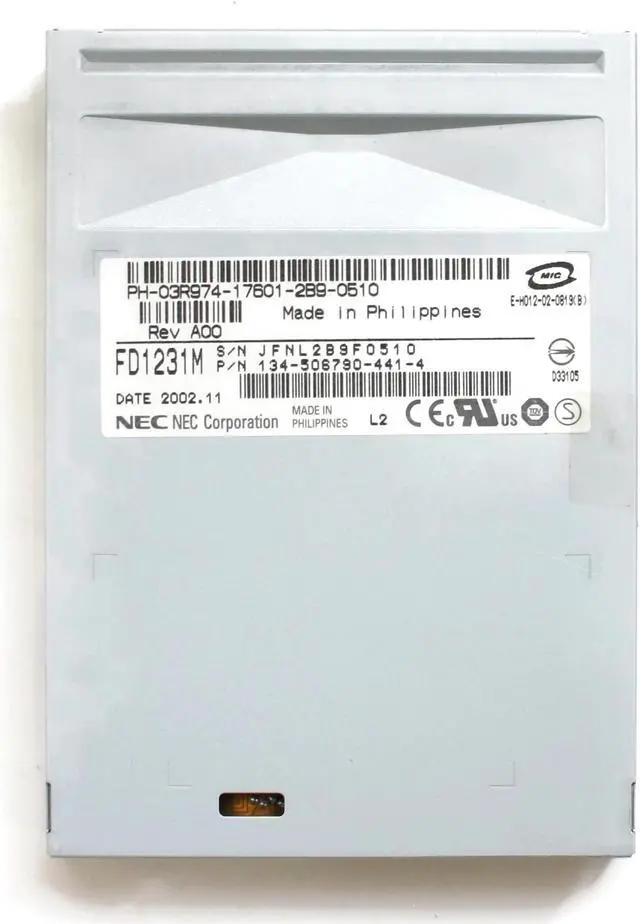 Main image of FD1231M, 134-506790-441-4, PH-03R974-17601 FLOPPY DRIVE (BLACK)
