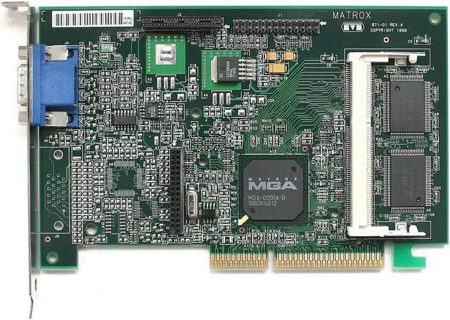 Main image of HP/MATROX 5064-7478, G2+DMILA/8/HP AGP VIDEO CARD, 871-01 REV.A, D5685-69502