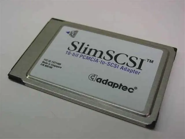 Main image of SlimSCSI 16-bit PCMCIA-to-SCSI ADAPTER, P/N:900100,W/DONGLE
